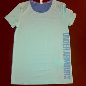 Under Armour blue heat gear t-shirt